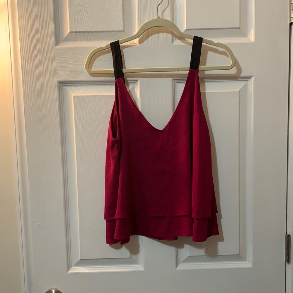 Flowy magenta tank